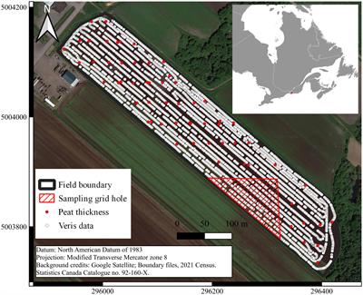 Improving a regional peat thickness map using soil apparent electrical conductivity measurements at the field-scale